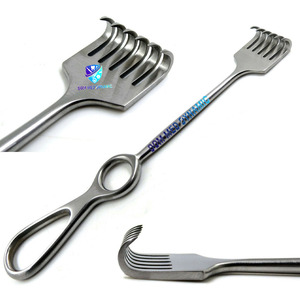 เครื่องมือถ่างแผลแบบมืออาชีพ Volkmann Retractor ขนาด 8.5 นิ้ว ปลายแหลม 6 แฉก ทำจากเหล็กกล้าไร้สนิม ใช้สำหรับการผ่าตัดทั่วไป ใช้ซ้ำได้ ระดับ Class I DMD - Product Image 6