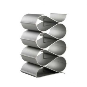 Modern Freestanding <b>Wine</b> <b>Rack</b> & Holder Echelon Wave Design Expandable Aluminum <b>Wine</b> Storage Solution For Home & Kitchen Barware - Product Image 1