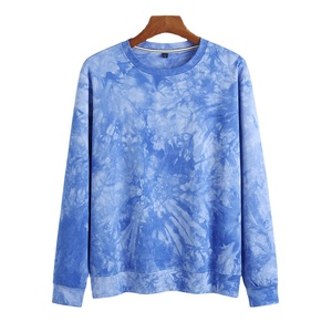 Sudadera Unisex de Diferentes Colores con Estampado Tie-Dye, Manga Larga, Tejida, Holgada, Informal, para Otoño - Product Image 1
