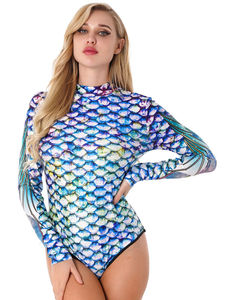 Traje de Baño de Una Pieza de Corte Alto para Mujer, Estilo Moderno, Secado Rápido, Deportivo, con Sujetador Tipo Tank, para Gimnasio y Playa, con Estampado Paisley - Product Image 6