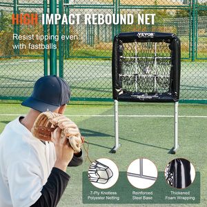 Attrezzatura per Allenamento Baseball e Softball 28"x27" con 9 Fori, Robusta e Regolabile in Altezza, per Pratica di Battuta e Lancio - Product Image 3