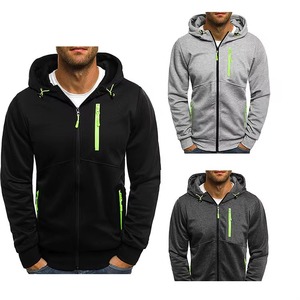 เสื้อแจ็คเก็ตฮู้ดซิปเต็มตัวแบบตัดต่อสีสำหรับผู้ชาย OEM/ODM |   ผ้าฟลีซ |   หลายสี |   ขายส่งจำนวนมาก - Product Image 6