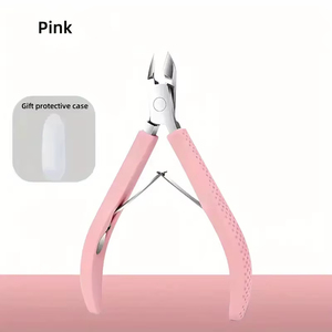 Coupe-cuticules rose en silicone pour salon de manucure, ciseaux à cuticules pour ongles des doigts et des orteils - Product Image 6