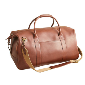 Vintage Leather Weekender Bag Large Capacity Overnight Travel Duffel Bag Gym Sports Bag with Zipper - Product Image 5