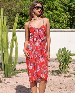 Women Flowy Chiffon Beach Cover Up <b>Sheer</b> Sarong Wrap Swimwear <b>Bikini</b> Skirt - Product Image 3