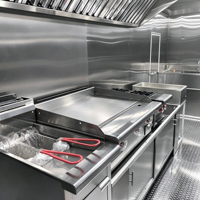 Camion de restauration commercial, remorque alimentaire avec cuisine complète entièrement équipée, remorque de concession mobile pour la restauration de rue