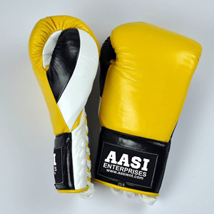 10oz 12oz lacets gants d'entraînement de boxe gants de boxe en cuir véritable combat sac de boxe MMA Muay Thai Sparring Kickboxing - Product Image 5