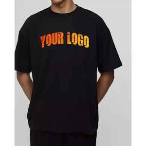 T-shirt Homme Hip-Hop Oversize en Jersey 100% Coton Imprimé Numérique Couleurs Personnalisées OEM/ODM Anti-Plis Respirant - Product Image 1