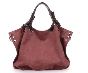 Manufacturers Wholesale New Fashion Women's Bag Simple Leisure Canvas Stylish Large Capacity Handbag Shoulder Crossbody Bag