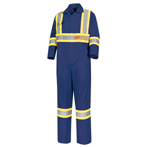 Custom Hi-Vis Construction Suit Men's Electrician Workwear Reflective <b>Overall</b> Coverall with Custom Logo Hi-Vis Working Uniform - Product Image 3