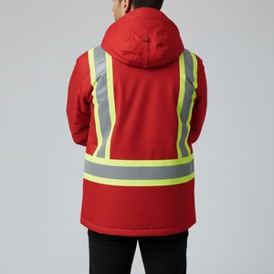 เสื้อแจ็คเก็ตสะท้อนแสงแบบมืออาชีพ กันน้ำ กันลม สำหรับงานอุตสาหกรรม - Product Image 6