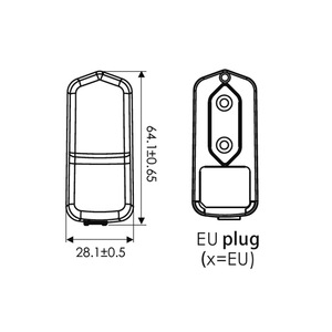 Adaptateur secteur médical mural FRM06-S09-EU 6,5W 8V 0,82A EU avec port de sortie USB - Product Image 2