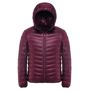 Veste matelassée pour homme avec logo personnalisé sur le devant, col montant en toile, vêtement d'extérieur chaud, veste de sport d'automne - Product Image 6