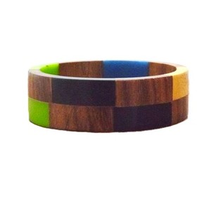 Premium Epoxy Resin Wood Bangle Chunky <b>Stack</b> Daily Wear Party Festive Retro Vintage Lucite Cuff Acetate Statement <b>Bracelet</b> - Product Image 1