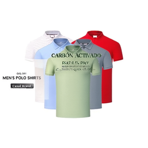 Polos Personalizados Bordados 100% Algodón para Hombre - Secado Rápido 200g Marca Casual - Product Image 3