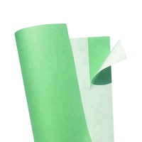 Étiquette de papier A4 verte adhésive, 1 colonne