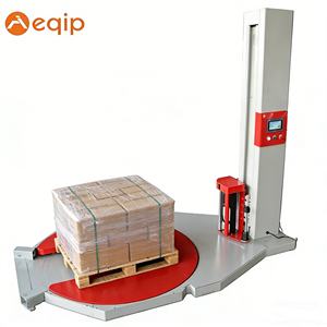 M Tipi Döner Tablalı Yarı Otomatik Palet Streçleme Makinesi Endüstriyel At Nalı Palet Sarma Makinesi - Product Image 1