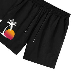 Ensembles décontractés deux pièces pour hommes en tissu éponge de haute qualité, t-shirts à manches courtes et shorts 100 % coton, séchage rapide, vêtements de sport, vente en gros - Product Image 3