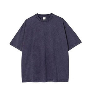 เสื้อยืดทรงโอเวอร์ไซส์ผู้ชาย ผ้าแห้งเร็ว ระบายอากาศดี คอกลม สีพื้น สไตล์สตรีทแฟชั่น เหมาะสำหรับออกกำลังกาย - Product Image 1