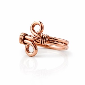 Bague en cuivre artisanale élégante pour le quotidien et les événements spéciaux, cadeau de mariage pour femme - Product Image 1
