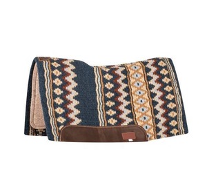 Tapis de selle en feutre de laine de qualité supérieure, cuir véritable, équestre western, polyvalent, confortable pour l'entraînement et les compétitions - Product Image 6