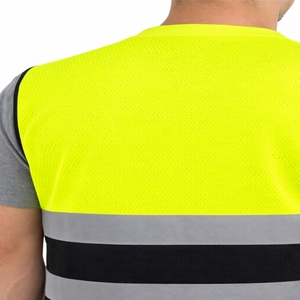 เสื้อกั๊กนิรภัยสำหรับผู้ชายแบบมองเห็นได้ชัดเจน มีหลายกระเป๋า ทนทาน ใช้งานได้จริง สวมใส่สบาย กระชับพอดีตัว คุณภาพระดับมืออาชีพ ให้การปกป้องที่เชื่อถือได้ - Product Image 6