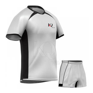 Uniforme de Rugby para Hombre, Ligero, Transpirable, Tejido Resistente, Camiseta de Manga Corta, Pantalones Cortos a Juego, Diseño Personalizado - Product Image 2
