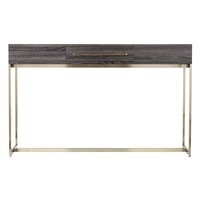 Table console pliable de qualité supérieure avec structure en fer et plateau en métal pour une utilisation élégante dans le salon, l'hôtel ou l'appartement