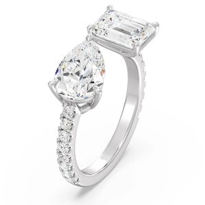 Toi et Moi Pear & แหวนมรกต - Product Image 4