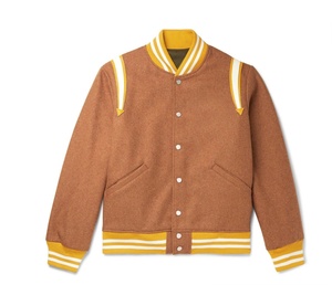 Veste bomber de baseball en laine pour homme, nouvelle collection, broderie de haute qualité, style streetwear, hiver, veste varsity - Product Image 1