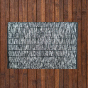 Napperon côtelé tissé en fil teint 100 % coton, qualité supérieure, doux, durable, écologique et moderne pour table à manger - Product Image 2
