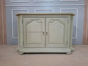 Mahogany Wood <b>Sideboard</b> Cabinet – Modern Luxury <b>Storage</b> Buffet - Product Image 4
