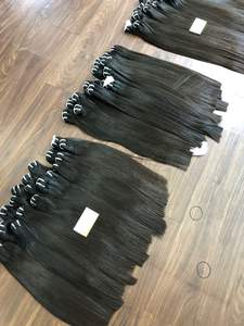 Venta al por mayor 100% de doble hueso máquina de encaje recto de doble trama estilo virgen ondas Remy grado vietnamita extensiones de cabello humano - Product Image 3