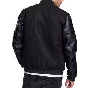 Vestes de baseball décontractées personnalisées avec logo de designer, manteaux Letterman en coton unisexe, vestes universitaires en gros - Product Image 2