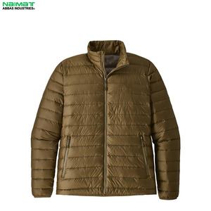 Minimalist Clean Look Plain Puffer <b>Jacket</b> Men Solid Color Warm Padded Casual Daily Wear <b>Winter</b> Parka - Product Image 1