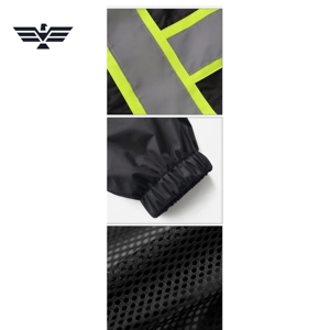 High Visibility Flame-Retardant Reflective Safety Waterproof Cotton Silk Screen Printed Seamless Fusing <b>Rain</b> <b>Jacket</b> Workwear - Product Image 5