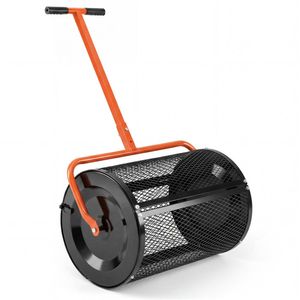 Spandiconcime Arancione 27x16 Pollici con Rete a Diamante Anti-Aglomerazione, Pompa a Ingranaggi per Compost da Giardino e Fattorie - Product Image 3