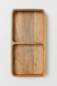 JUNJI Customizable <b>Bamboo</b> Square Nesting Serving Trays Rectangular Shape with Cut Handles for Kitchen & Bathroom Use - Product Image 2