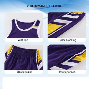 Uniformes de basket-ball pour hommes, maillots et shorts en tissu de qualité supérieure, idéaux pour les tournois en plein air, les jeux de plage et les entraînements du jour du match - Product Image 5