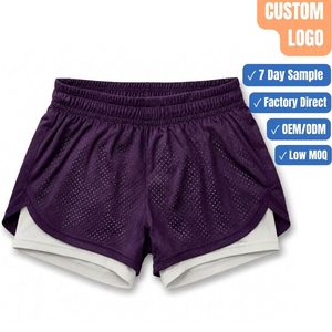 Shorts décontractés pour femmes, taille élastique, légers, pour l'été, à porter au quotidien - Product Image 1