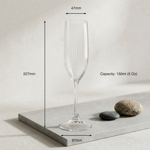 [Holar] Flûte à champagne en plastique incassable de 5 oz à motif texturé, fabriquée à Taïwan, idéale pour les fêtes, les mariages, les toast et les bords de piscine - Product Image 3