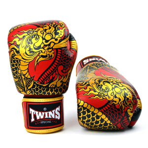 Customized Manufacturer Twins Sparring Boxing Gloves Adjustable Hook Loop Screen Printed Kickboxing Training Adults <b>Strap</b> Gloves - Product Image 5