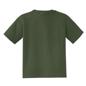 T-shirt personnalisé avec logo, équipe d'étudiants, unisexe, mode vintage, vert foncé, vert olive, col rond - Product Image 6