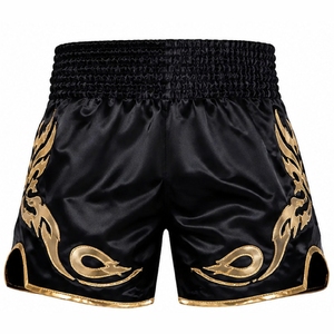 Shorts de Muay Thai personnalisés, shorts de boxe en satin de qualité supérieure, fabricant en gros, OEM ODM - Product Image 4