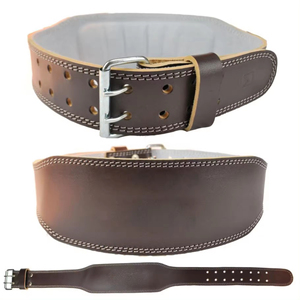 Professional Grade Leather Lifting <b>Belt</b> for Squats Deadlifts Bodybuilding Strength Development and Fitness Training - Product Image 5