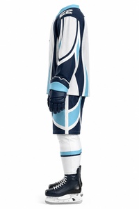 Nuevo Uniforme de Hockey sobre Hielo Personalizado 100% Poliéster para Equipo y Ropa Deportiva de Color Sólido de Alta Calidad Sublimada - Product Image 4