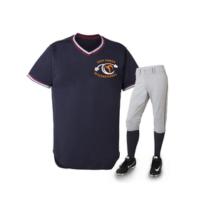 Camiseta de Béisbol Unisex Personalizada de Manga Corta con Cuello en V, Impresión Digital, Logotipo Bordado, Uniforme de Béisbol de Secado Rápido 100% Deportivo - Product Image 1