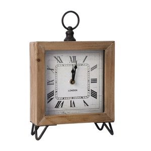 Reloj de Mesa Giratorio de Metal Industrial, Reloj de Escritorio Vintage de Doble Anillo, Reloj de Mesa Estilo Steampunk Retro para Estudio y Hogar - Product Image 3