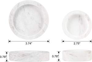 Natural Marble Pillar Candle Holders Scented Candle <b>Stand</b> for Dining Table Living Room Home Decor - Product Image 3