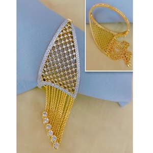 Designer Glamorous Premium Quality CZ Gold Finish Zircon Bracelet for Women Girls AD Stones Zircon <b>Charm</b> Bracelet For Women - Product Image 2